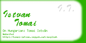 istvan tomai business card